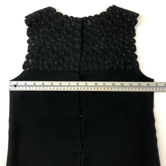 𝅺Adam Lippes silk sleeveless top womens black embroidered top Size 4 - Picture 8 of 9